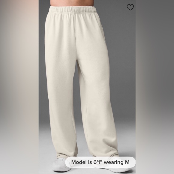 Alo Yoga NWOT Accolade Straight Leg Sweatpants in Bone Size M - Picture 2 of 9